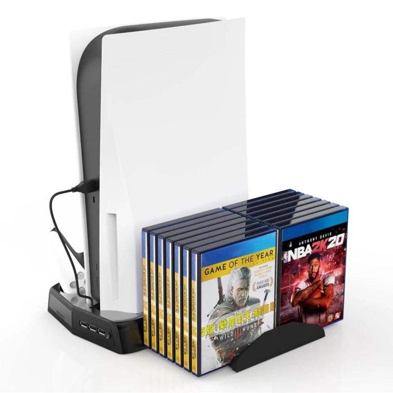 Pentru PS5 Vertical Stand cu Racire Dual Fan Controler Încărcător Ediție Digitală pentru PS5 Gamepad Pentru PS5 Accesorii