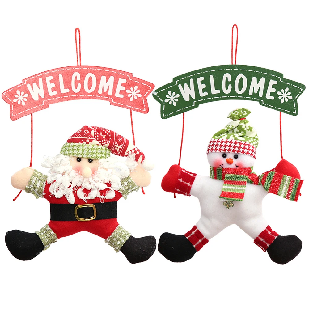 Crăciun Fericit Decoratiuni Pentru Casa 2020 Ornamente Ghirlanda De Anul Nou, Noel Pridvor Semn Xmas Ușă Decor Pânză Agățat Navidad Cadouri