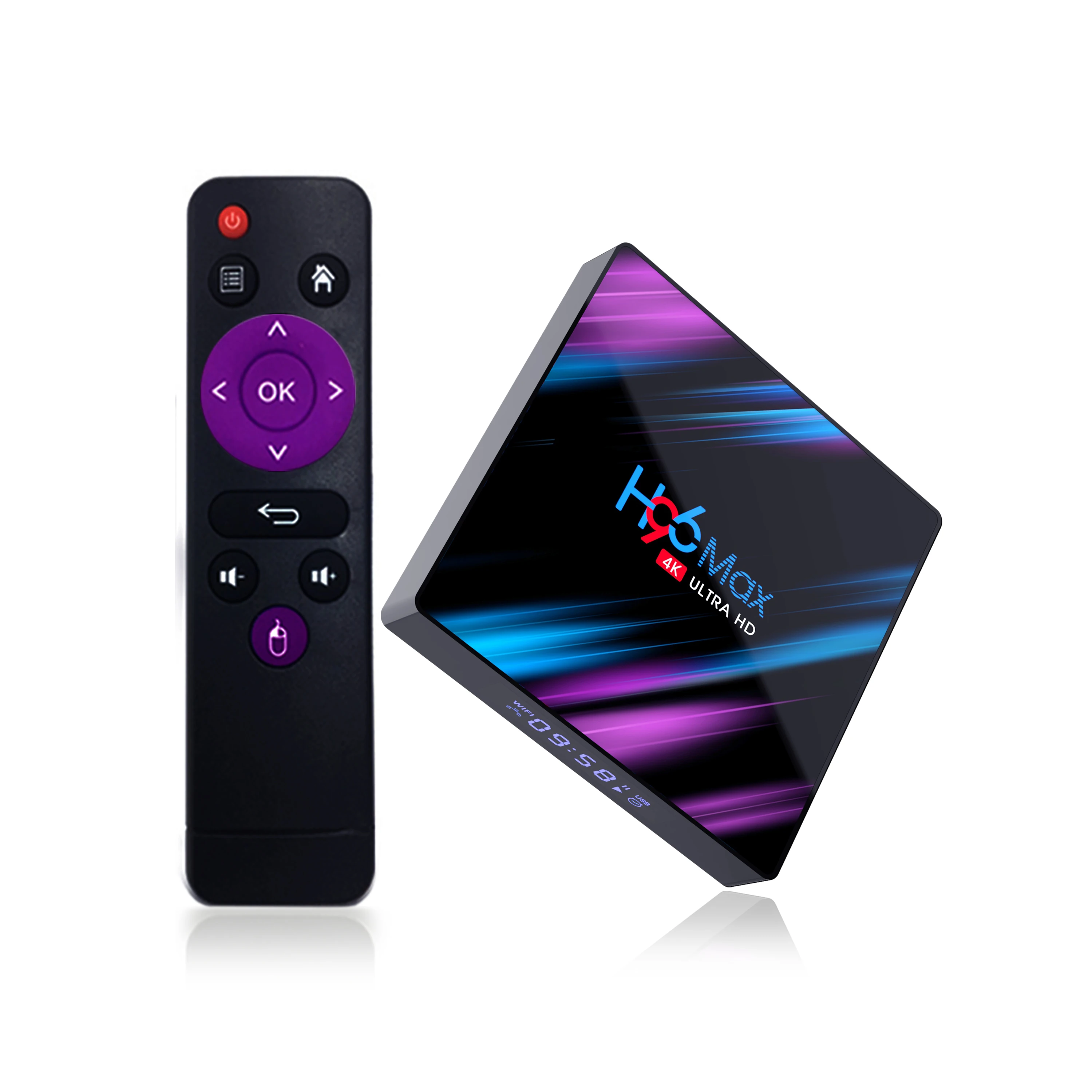 H96 max RK3318 4GB 64GB Smart TV Box Android Media player 9.0 2.4 G/5G AndroidTV CUTIE