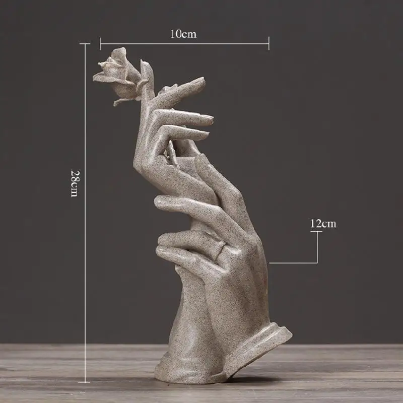 Rășină Statuie pentru Decor Antic Decor Acasă Statui Beelden Decoratie Sculptura Abstractă Modernă Figurine de Dragoste a Crescut de Gresie