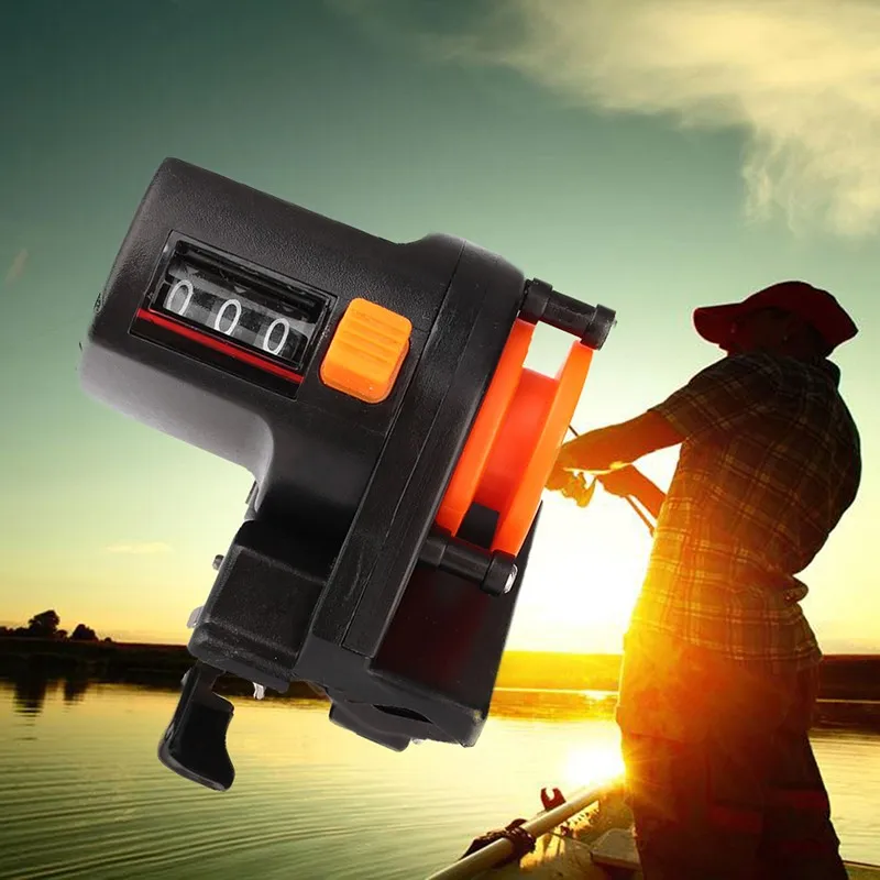 De înaltă Precizie de Pescuit Rolă Linie Adâncimea de Contor Meter Indicator Puternic Plastic ABS Display Digital