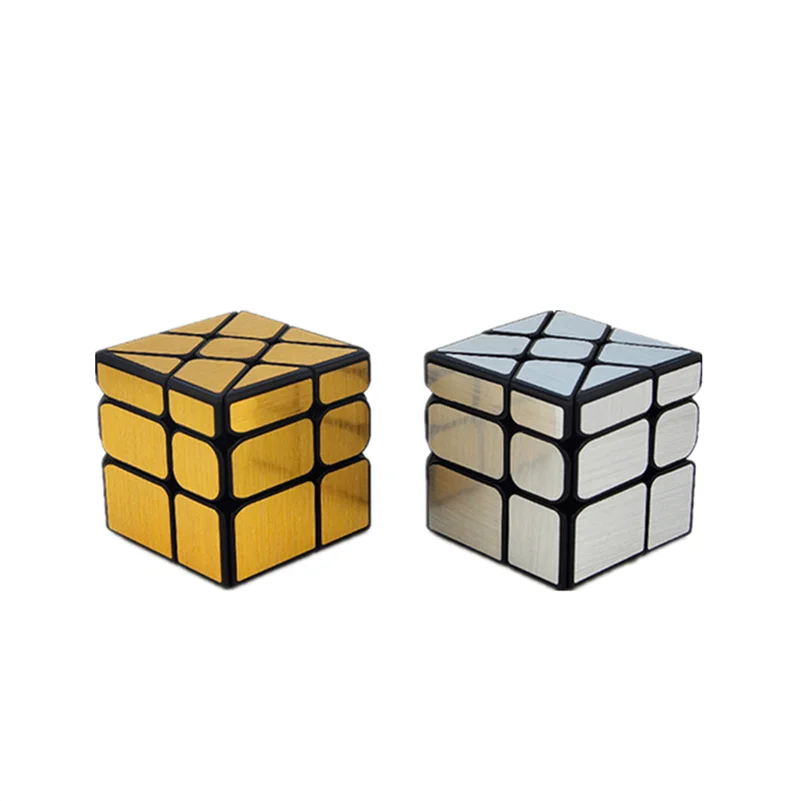 Moyu Oglindă moară de vânt cub 3x3x3 Magic Cube 3x3 Viteza Cuburi 3*3 cub periat autocolant Puzzle 3x3 Profesionale Jucarii Educative
