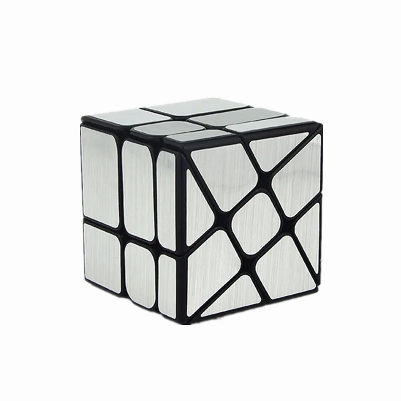 Moyu Oglindă moară de vânt cub 3x3x3 Magic Cube 3x3 Viteza Cuburi 3*3 cub periat autocolant Puzzle 3x3 Profesionale Jucarii Educative