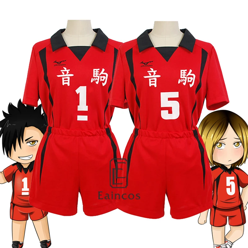Anime Haikyuu!! Nekoma Liceu Kenma Kozume Kuroo Tetsuro Jersey NR.1 NR.5 Sport Unisex Cosplay Costum Peruca