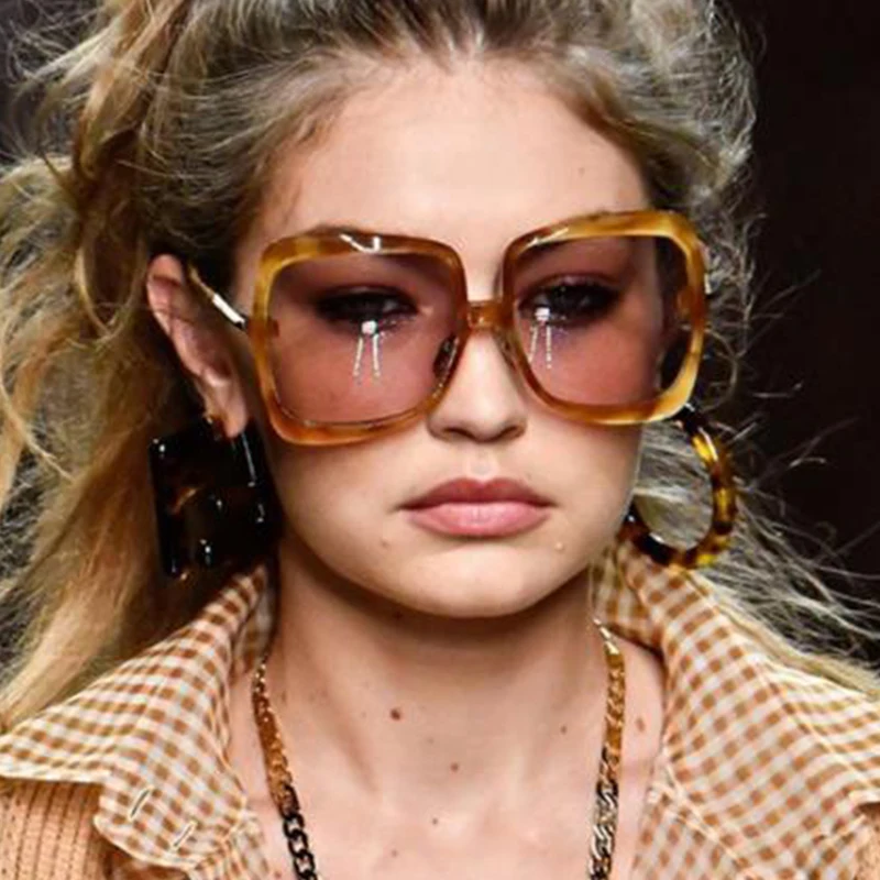 Vintage Femei Supradimensionat ochelari de Soare Gradient Lens 2020 Brand de Moda de Design cadru Metalic ochelari de Soare Femei Doamnelor Oculos UV400