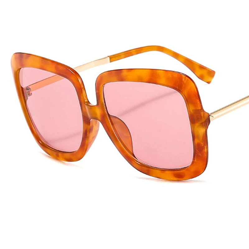 Vintage Femei Supradimensionat ochelari de Soare Gradient Lens 2020 Brand de Moda de Design cadru Metalic ochelari de Soare Femei Doamnelor Oculos UV400