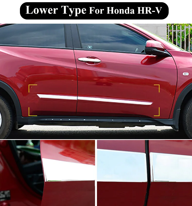 Pentru Honda HR-V HRV Vezel 2016 2017 2018 Usi Cromate Partea Garnitură de Turnare Corp Garnitura Capac Protector Marginea Benzi Styling