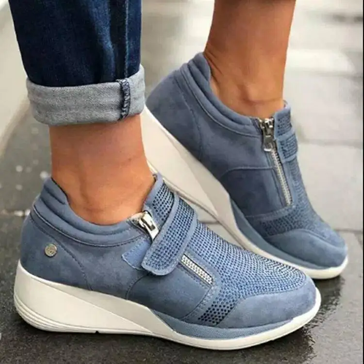 Pantofi Femei Cârlig Buclă Mică Adâncime Adidas Med Pene Toc Pantofi De Sex Feminin, Femeile Vulcaniza Pantofi Respirabil Confort Casual Pantofi Pentru Femei