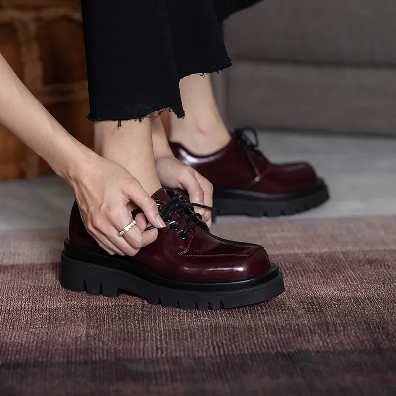 FEDONAS Platforma Pantofi Femei 2021 Moda din Piele Tocuri Indesata Pompe de Primăvară Petrecere Doamnă Birou grupul de Lucru de Pantofi de Femeie