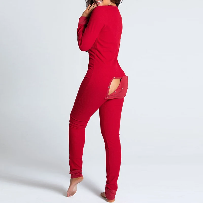 2021 Primăvară Model De Imprimare Pijama, Costume Sexy Hip Mozaic Gol Afară De Salopete Elegante Cu Maneca Lunga V Buton Salopetă Homewear