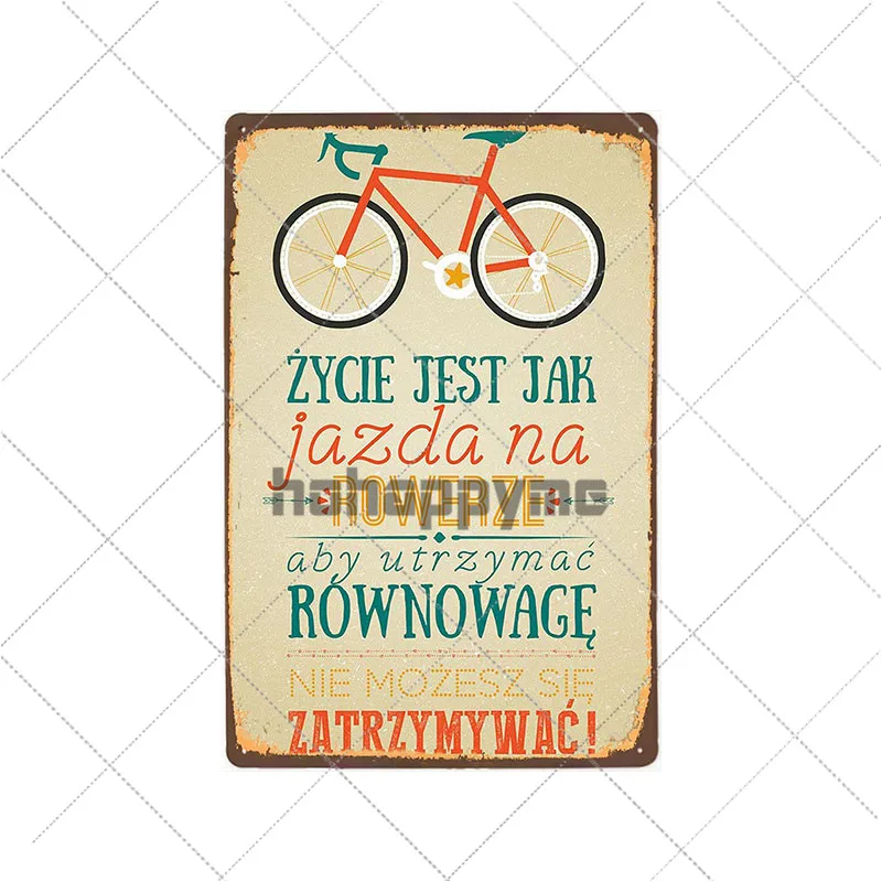 Bicicleta Retro de Metal de Staniu Semne de Echitatie Biciclete de Epocă Poster Bar, Pub, Club, Camera de Decorare Perete Placa Decor Acasă 20x30cm