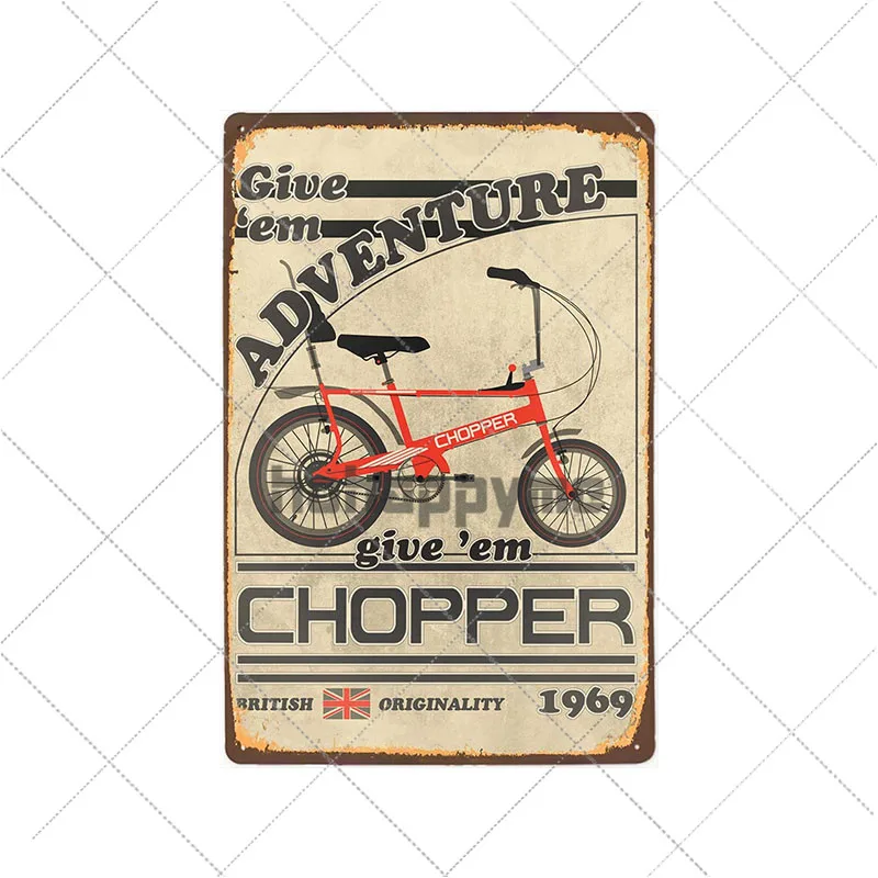 Bicicleta Retro de Metal de Staniu Semne de Echitatie Biciclete de Epocă Poster Bar, Pub, Club, Camera de Decorare Perete Placa Decor Acasă 20x30cm