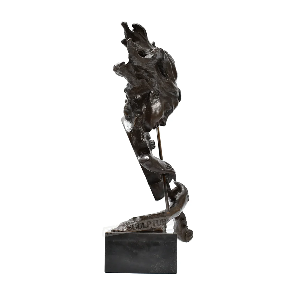 Violonistul Bust De Bronz Sculptura De Vest Violonistă, Statuia Muzica De Artă Mari Vila Superba Accesorii Pentru Decor
