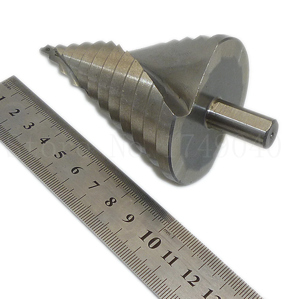 Mare canal Spiralat HSS Pas Con Burghiu de 6mm la 60mm 12 Pași Placă de Metal Alezaj Hole Cutter Scara burghie, Instrumente