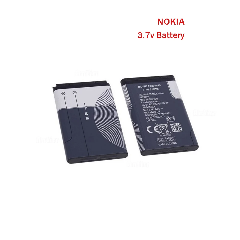 2 buc/lot Masina de Jucărie 1020mAh de Înlocuire Telefon Mobil Baterie Li S BL 5C Pentru Nokia e60 Li-ion, 3.7 V, Baterii Reincarcabile