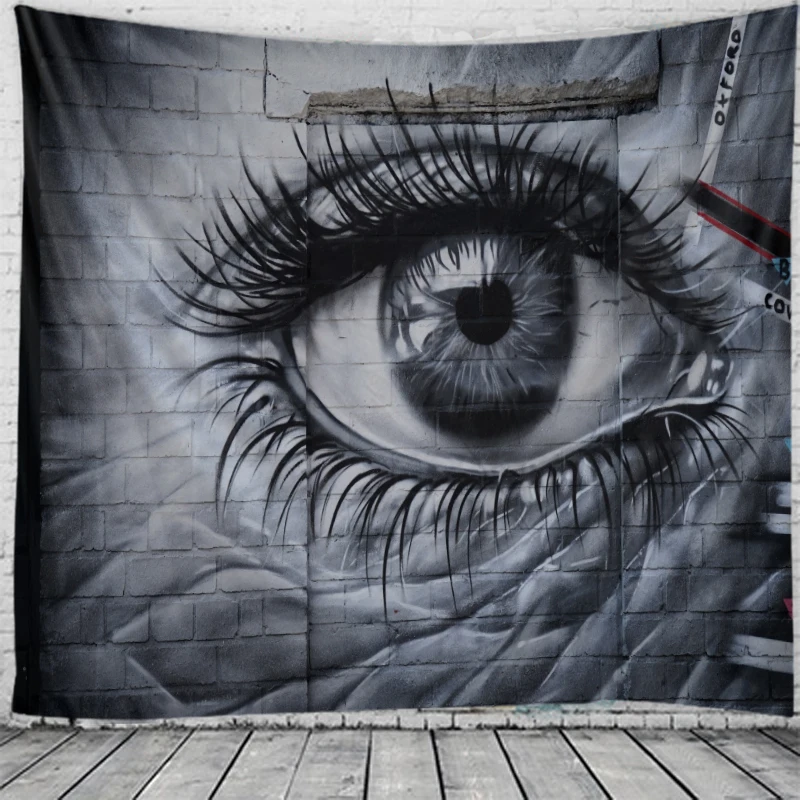 Ochii mari pe tapiserie de perete de fundal pânză agățat digitale de imprimare ecologic lavabil fabrica de vânzări directe