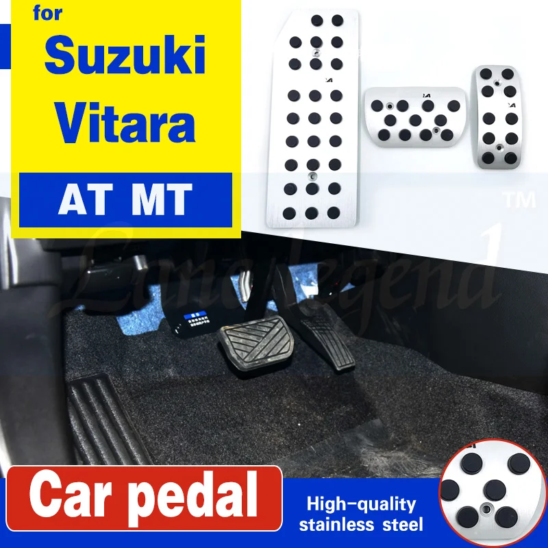 Accesorii Pentru Suzuki Vitara LA MT de Frână Pedala de Gaz Pedales Placa Pad Styling Autocolant Acoperi Gaz Combustibil Suport pentru picioare Accelerator