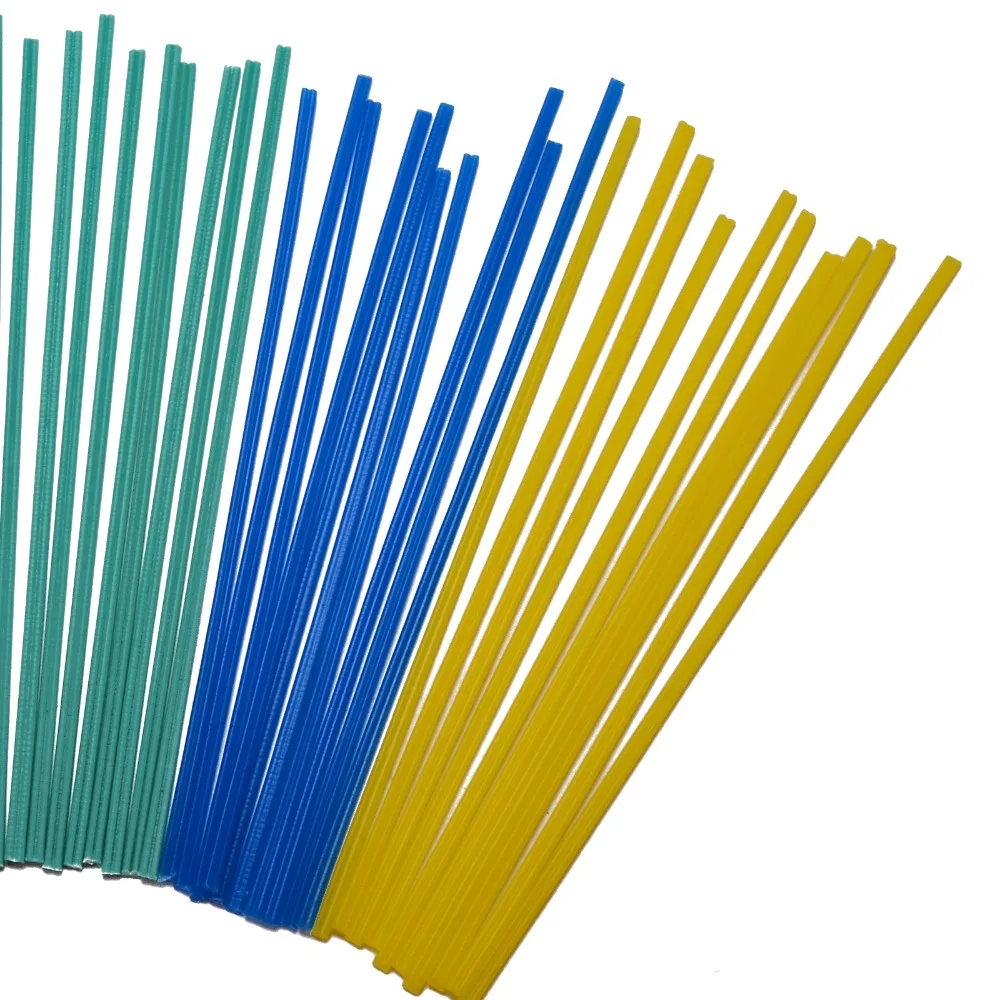 Mayitr 50pcs 25cm Plastic Vergele de Sudare cu 5 Culoare Sudor Bastoane Alb/Albastru/Galben/Roșu/Verde Instrumente de Sudare