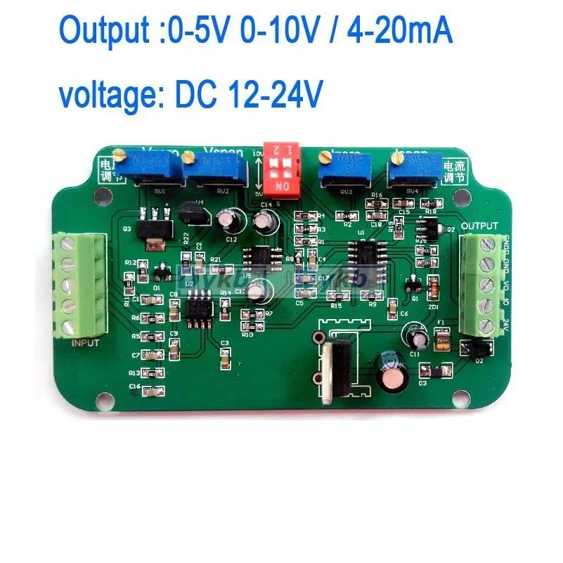 0-5V 0-10V, 4-20MA Celule de Sarcină senzor Amplificator Greutate Emițător tensiune curent convertor tensiune de alimentare: DC 12-24V PUTERE