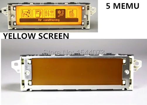 5 Meniul ecran Galben suport USB Bluetooth aer condiționat monitor 12 pini pentru Peugeot 307 407 408 citroen C4 C5