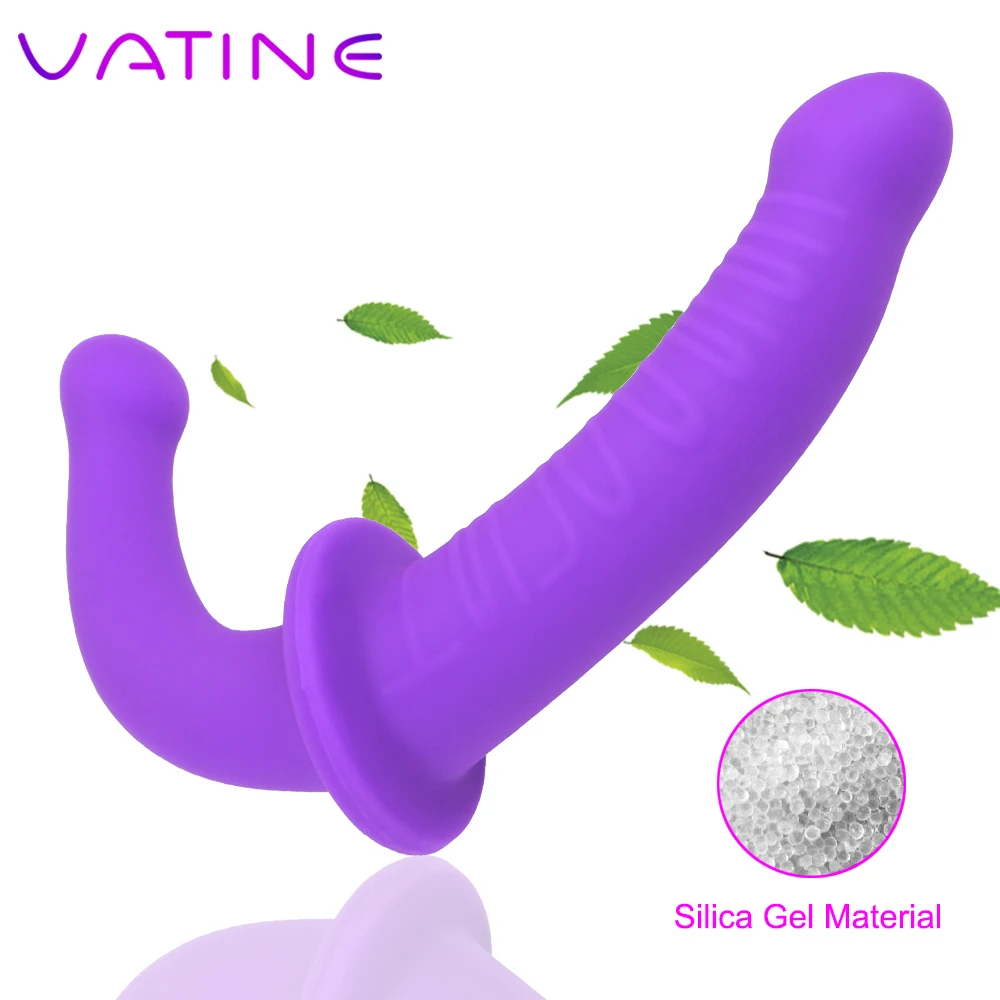 VATINE Dual Cap de Penis artificial Jucarii Sexuale pentru Lesbiene Flexibile Lungi penisului Penis artificial Masturbari sex Feminin Adult Produs Strap-on Dildo