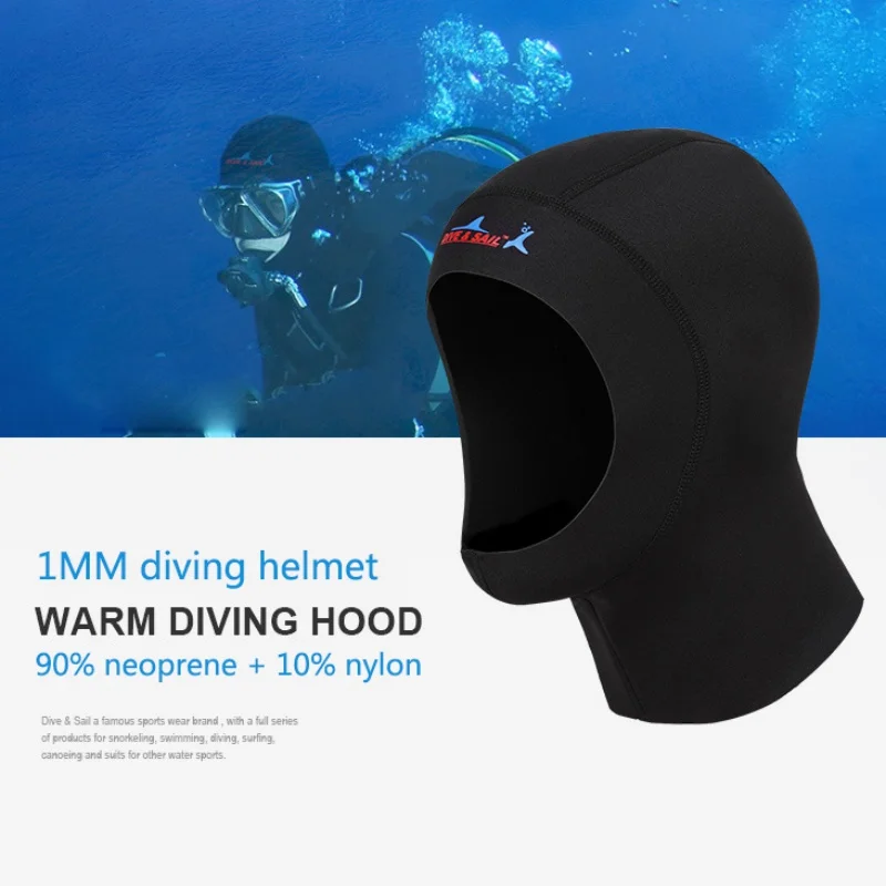 De înaltă Calitate 1mm Neopren Scuba Diving Capac Cu Umăr Echipamente de Snorkeling Pălărie Hood Capac Gât Iarna Înota Capac de Cald