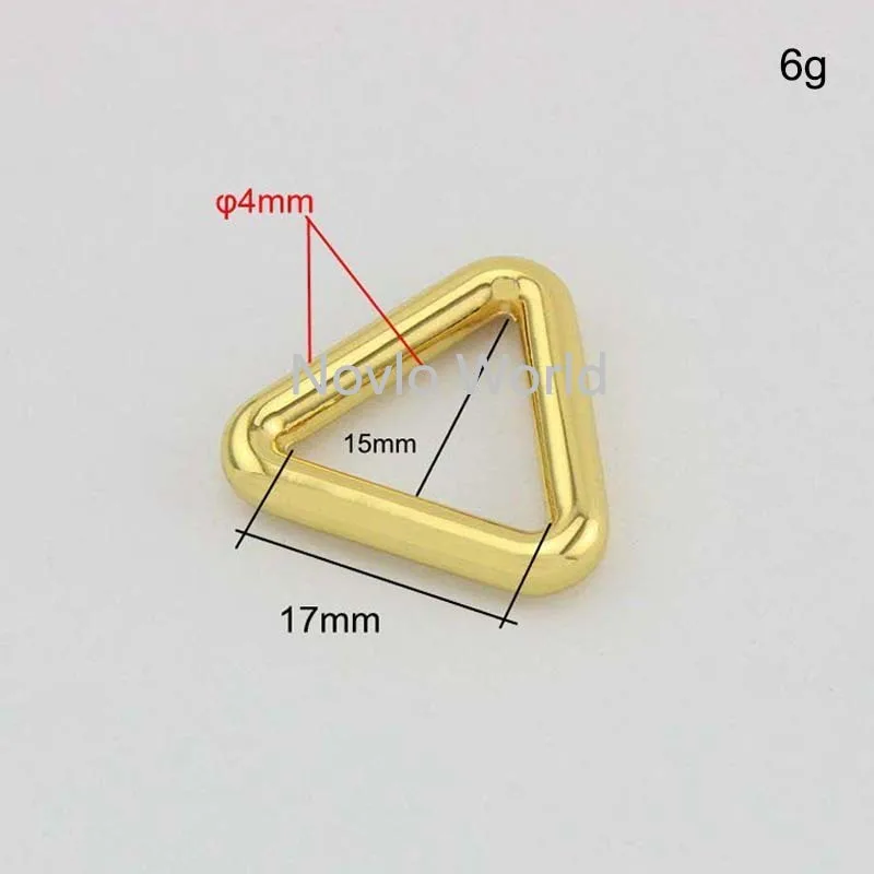 10-50 bucăți 4 culori 17mm,26mm,33mm Metalice închise triunghi inel pentru saci de piese de hardware-ul de aliaj rotund marginea d-inele