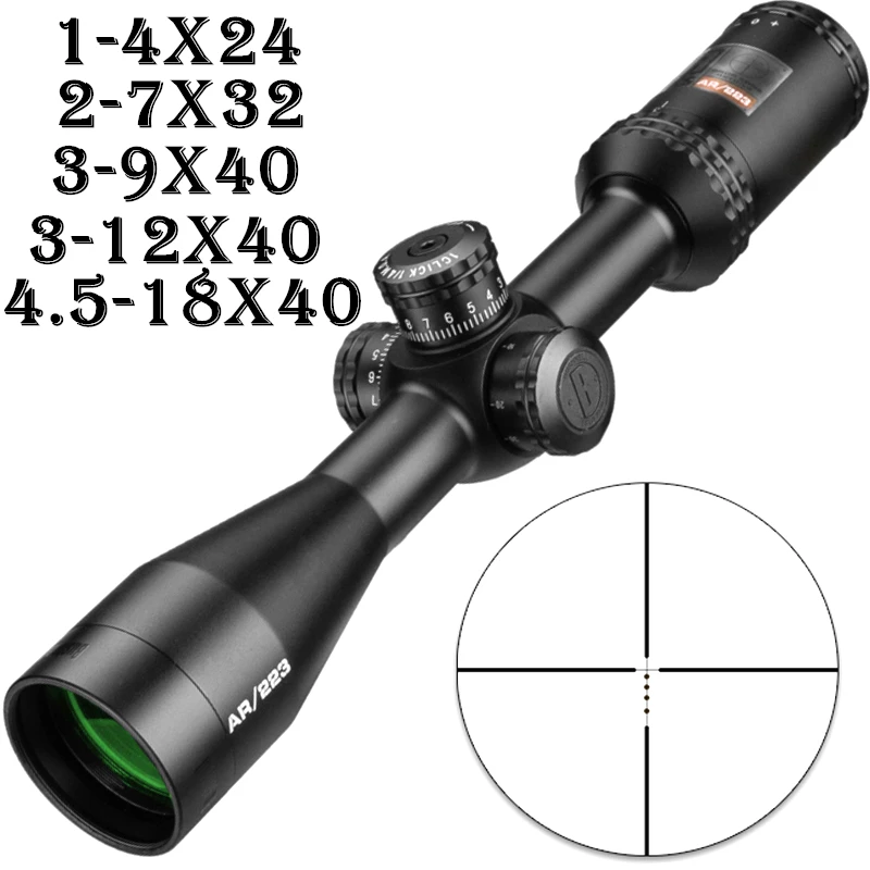 1-4x24 AR Optica Drop Zone-223 Reticul 4.5-18x40 Tactice Lunetă Cu Țintă Turnulete de Vanatoare Lunete Pentru Sniper Rifle