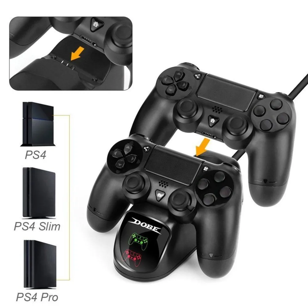 Rapid de Încărcare de Andocare Dual Controlere Încărcător Stație de Gamepad Stand Titular de Bază pentru PlayStation 4 PS4/Pro/Slim