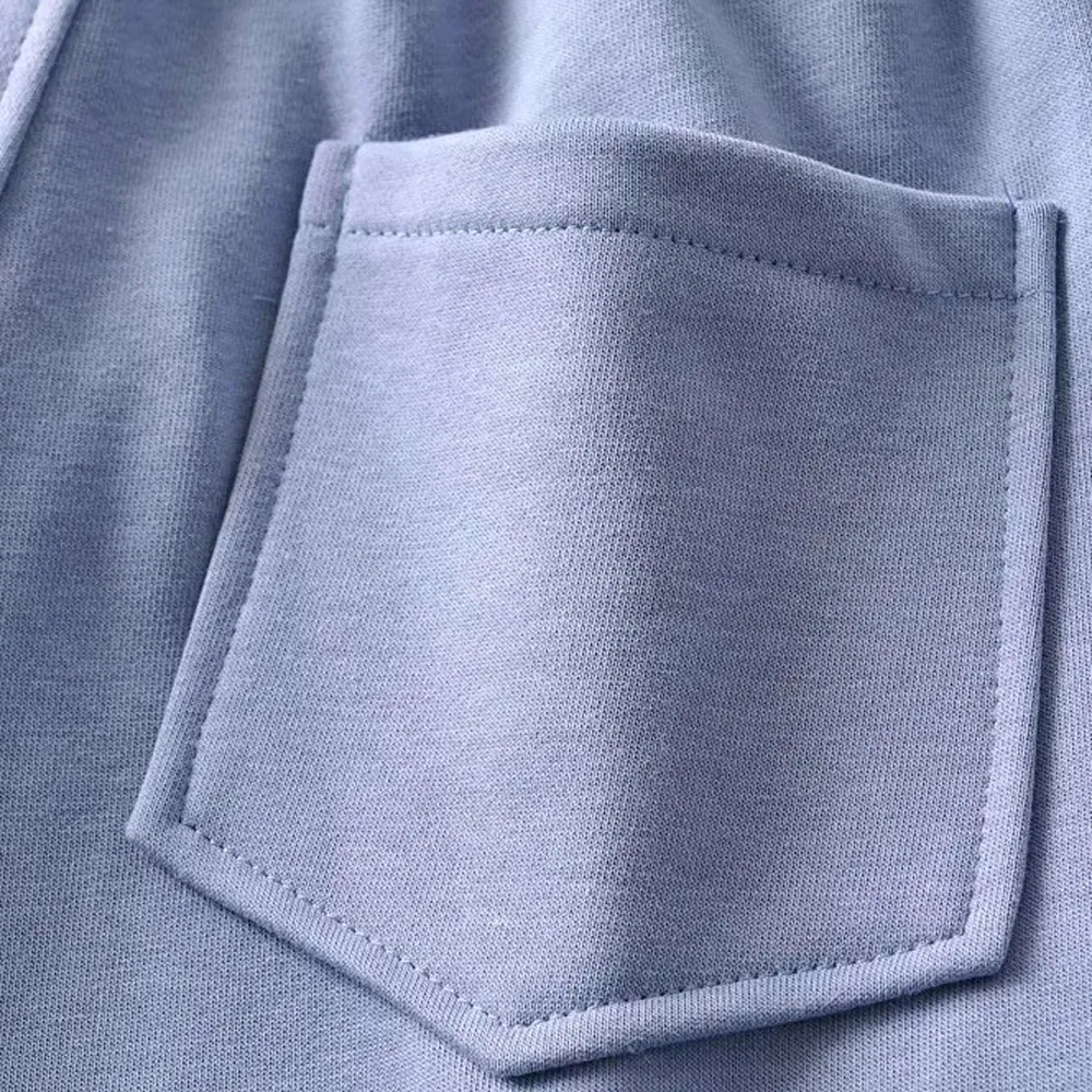 2021 Casual De Vara Vrac Solid Elastic Talie Mare Sudoare Pantaloni Scurți Femei De Toate-Meci Negru Albastru Pantaloni Scurti Cu Buzunare Streetwear