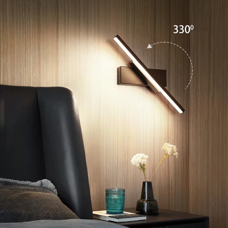 L300mm 7W led-uri moderne reglabil lumini de perete pentru dormitor, sufragerie, coridor, casa 110-240V noptiera tranșee de perete corpuri de lampă
