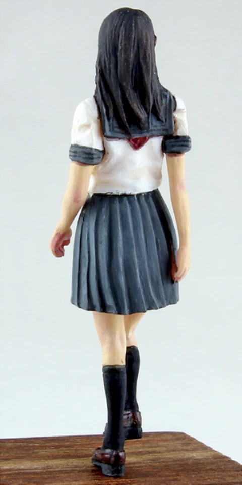 Nevopsită Kit 1/35 fata de liceu de vară includ 2 figura Istorică Rășină Figura miniatură garaj kit