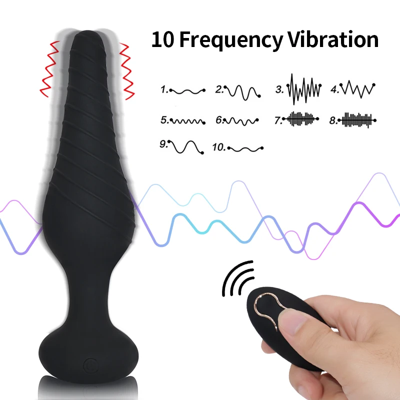 Anal Plug Vibratoare Jucarii Sexuale pentru Bărbat Silicon Butt Plug 7/10 Viteza Jucării pentru Femeie Vibrator Anal pentru Adulti 18+ Jucării Erotice de Încărcare USB