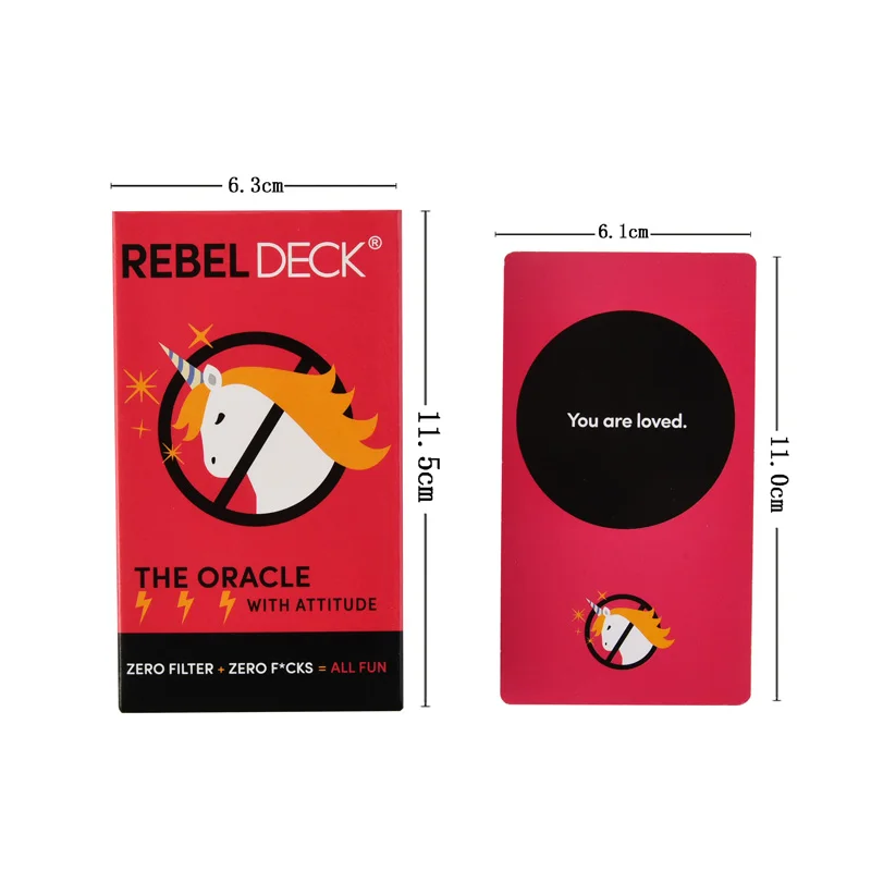 Rebel Punte Oracolul cu Atitudine Oracle Pachet de Cărți de Tarot Tarot Divin