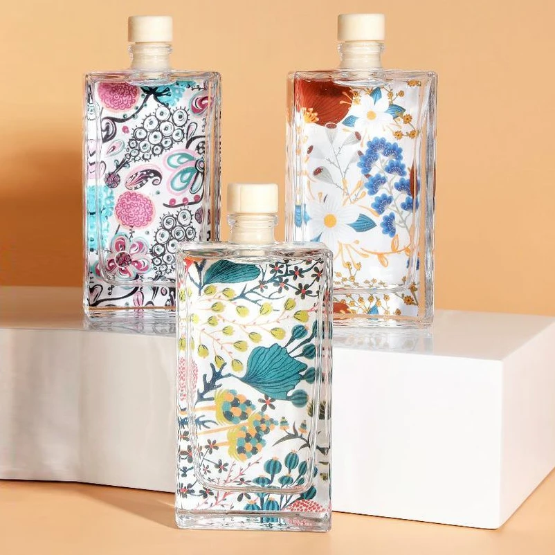45ml Reed Diffuser Seturi Cu Bețe Naturale Sticlă Parfumate Pictat Portabil Mini Parfum Aer Parfum Biroul de Acasă