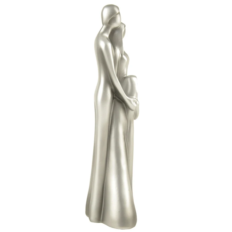 Strongwell Nordic Caracter De Familie Statuie Rășină Sculptura Soțul Soția Fiica Artă Modernă Acasă Decorare Accesorii De Familie