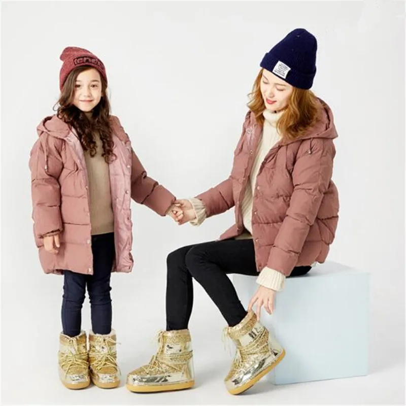 Noi Copiii Spațiu cizme groase de Iarna Impermeabile Fete Printesa Gros de Pluș Cizme de Zapada Copii Pantofi Europa și America de Stil 02