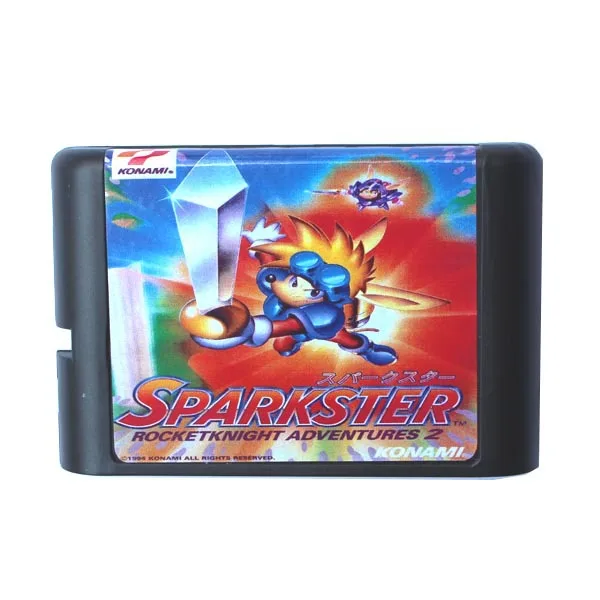 Sparkster Rocketknight Adventures 2 16 biți MD Carte de Joc Pentru Sega Mega Drive Pentru Genesis