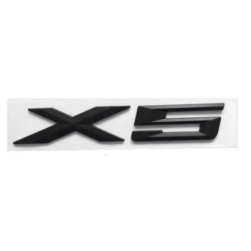 Automată Mașină Emblema Spate Insigna Autocolant Accesorii Pentru BMW X 5 E70 E53 X5 F15 Scrisoare Emblema Portbagaj Spate Insigna Decal Autocolant Negru