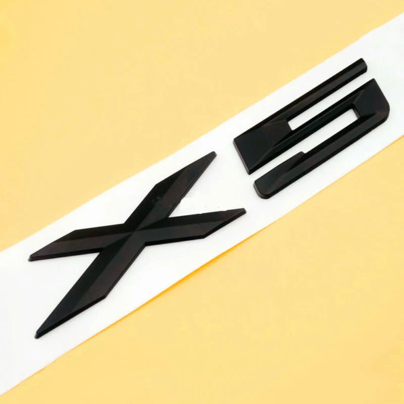 Automată Mașină Emblema Spate Insigna Autocolant Accesorii Pentru BMW X 5 E70 E53 X5 F15 Scrisoare Emblema Portbagaj Spate Insigna Decal Autocolant Negru