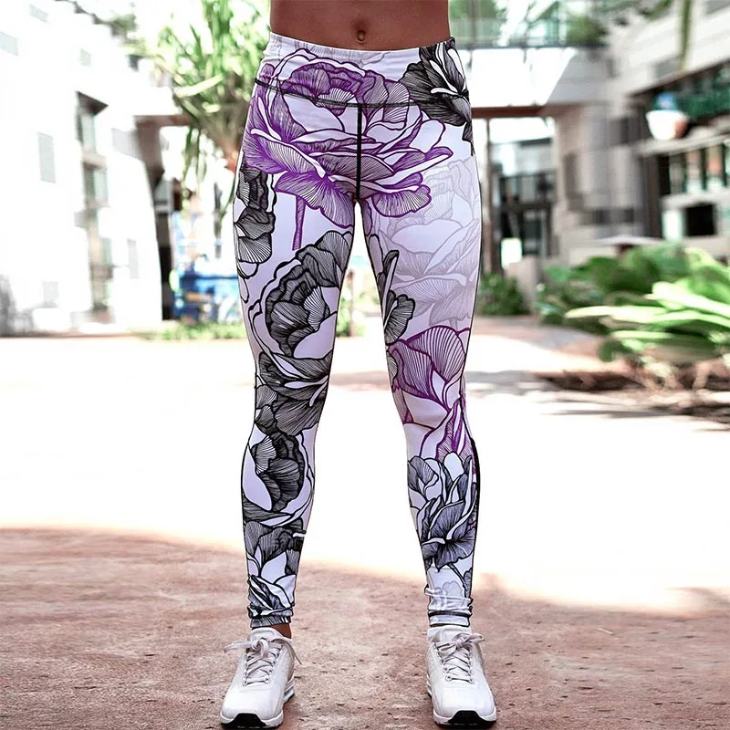 Nessaj Geometrice Imprimare Jambiere Femei Flori Pantaloni Legging cu Talie Înaltă Stretch Pantaloni Fitness Mozaic Sport, Jambiere S-XL