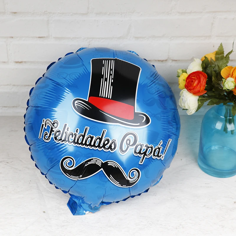 50pcs 18inch spaniolă ziua Tatălui Feliz Dia Papa Super Baloane Folie helio para umfla globos Partidul Decor Consumabile globos