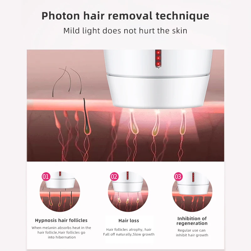 Laser fara durere Epilatorul IPL Îndepărtarea Părului pentru femei bikini faciale organism Profesional de Par Permanenta Remover Dispozitiv