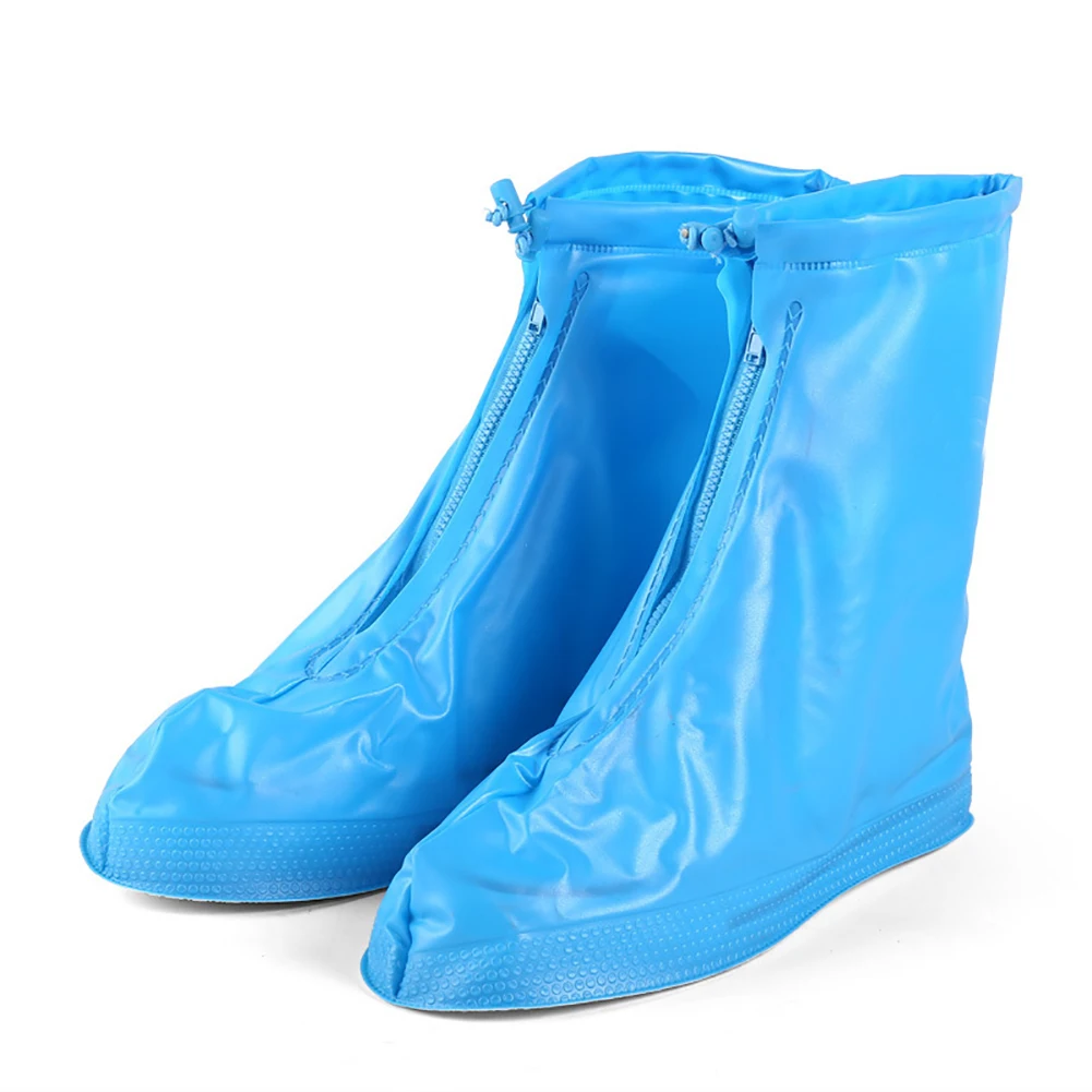 1 Pereche PVC Pantofi Acoperi Reutilizabile Impermeabil Anti Praf Cizme de Ploaie în aer liber Non Slip Gros Pantofi de Protecție Pantof Acoperă cu Fermoar