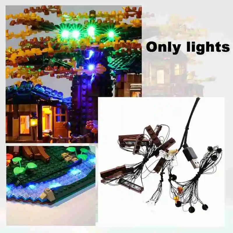 1 Set Asamblat Blocuri de Lumină LED Kit Pentru LEGO 21318 Serie de Creație Casă în Copac de Iluminat cu Led Accesorii Decor