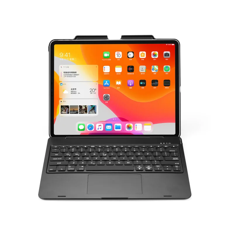 Wireless Bluetooth engleză Caz de Tastatură pentru iPad Pro de 12.9 inch 2020 Reîncărcabilă tastatura cu Pix Slot de Încărcare Trackpad