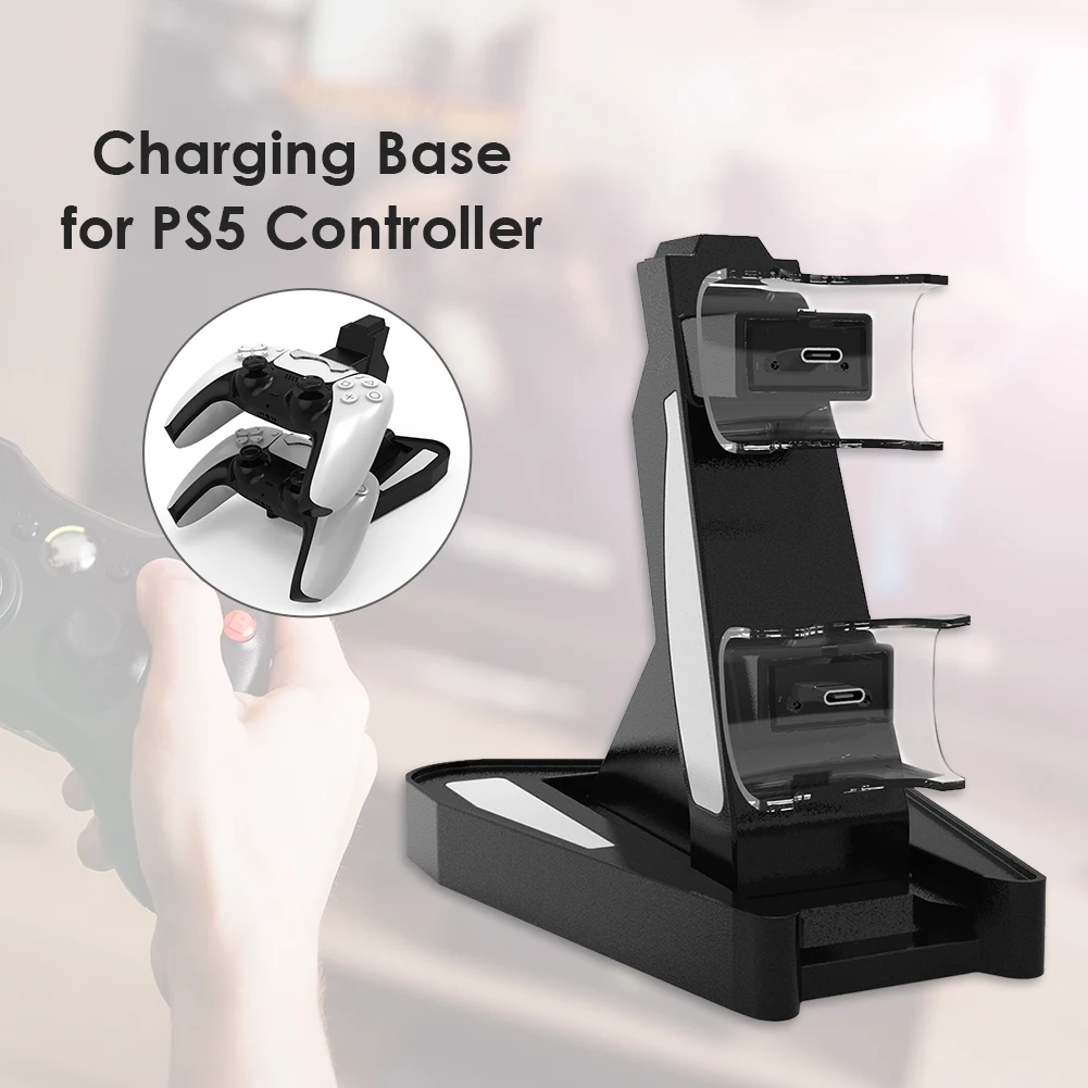Pentru PS5 Controler Încărcător Dual USB de Încărcare Stație de Andocare Leagăn Suport pentru PlayStation 5 DualSense Accesorii
