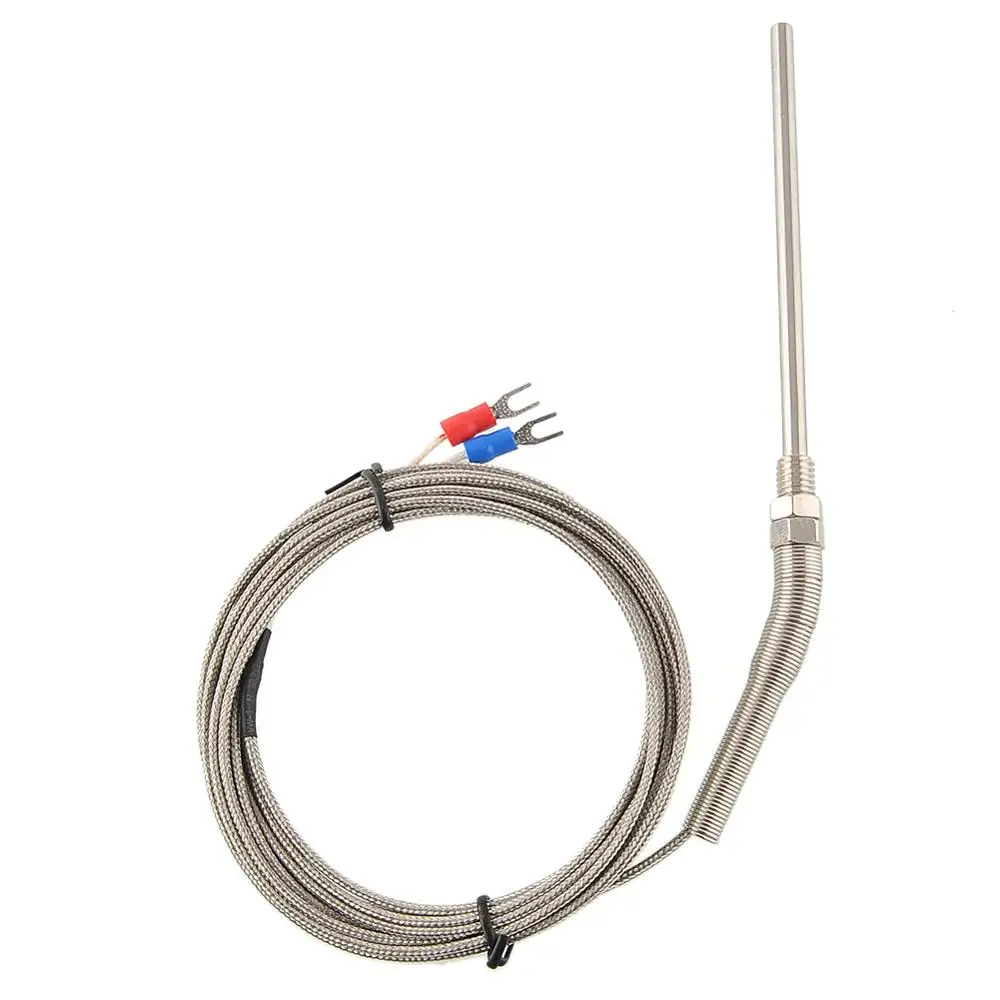 Tip K Termocuplu din Inox sonda Termocuplu 300mm 3m Cablu Lungime cablu,Termocuplu-100 – 1250 ° C Senzor de Temperatură