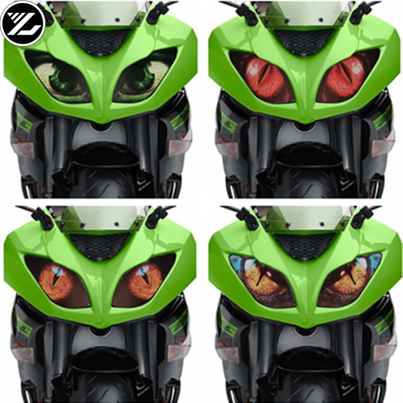 Accesorii motociclete faruri de protecție autocolant Carenaj Fata Faruri Autocolant Garda Autocolant pentru KAWASAKI ZX-6R din 2009 până în 2018