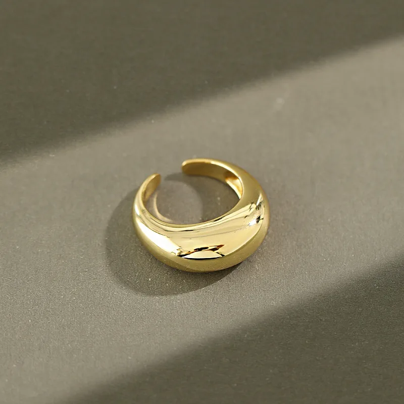 Argint 925 geometrice circulare de sex feminin inele pentru femei bijuterii fine, la modă mai buni prieteni inel argint 925 accesorii